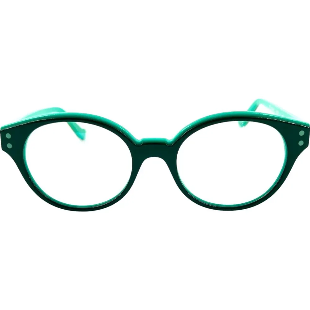 Tete A Lunettes 20+13=33 Girls Plastic Eyeglass Frame 1020 Green